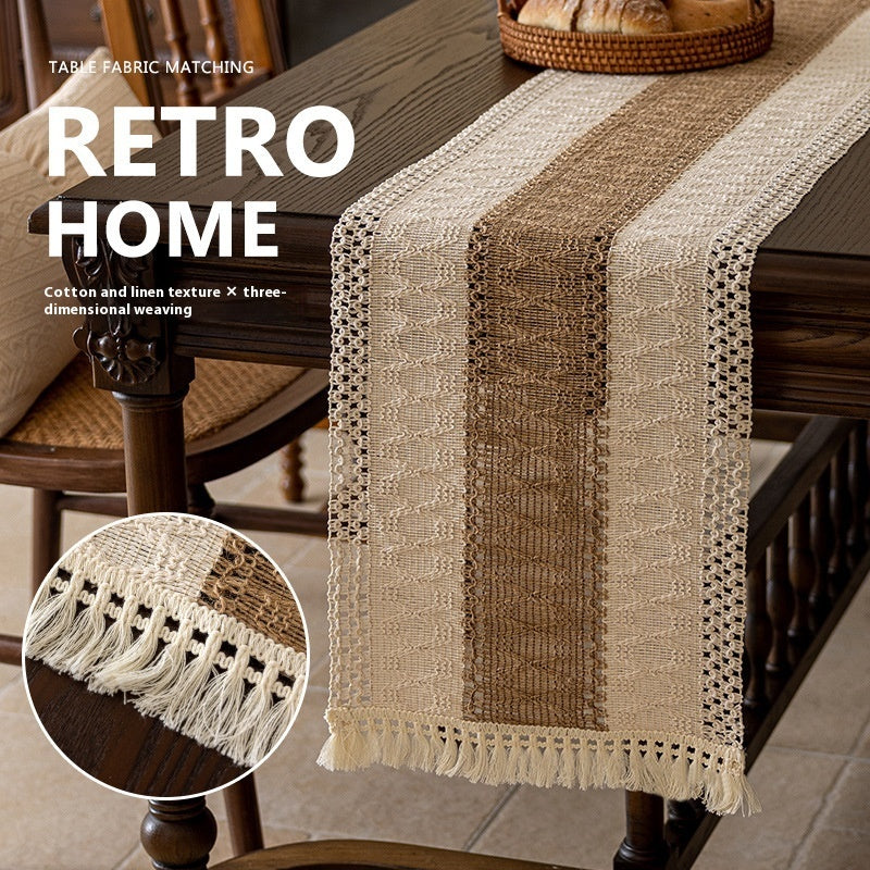 Woven Linen Table Runner
