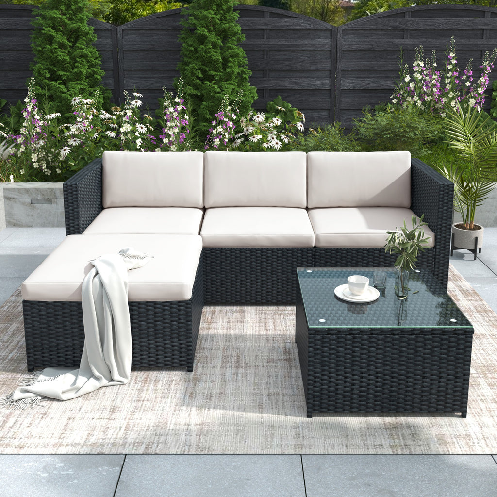 Rattan Garden Sofa Set