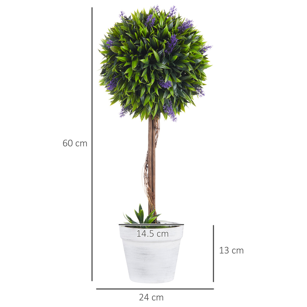 Artificial Topiary Tree Set