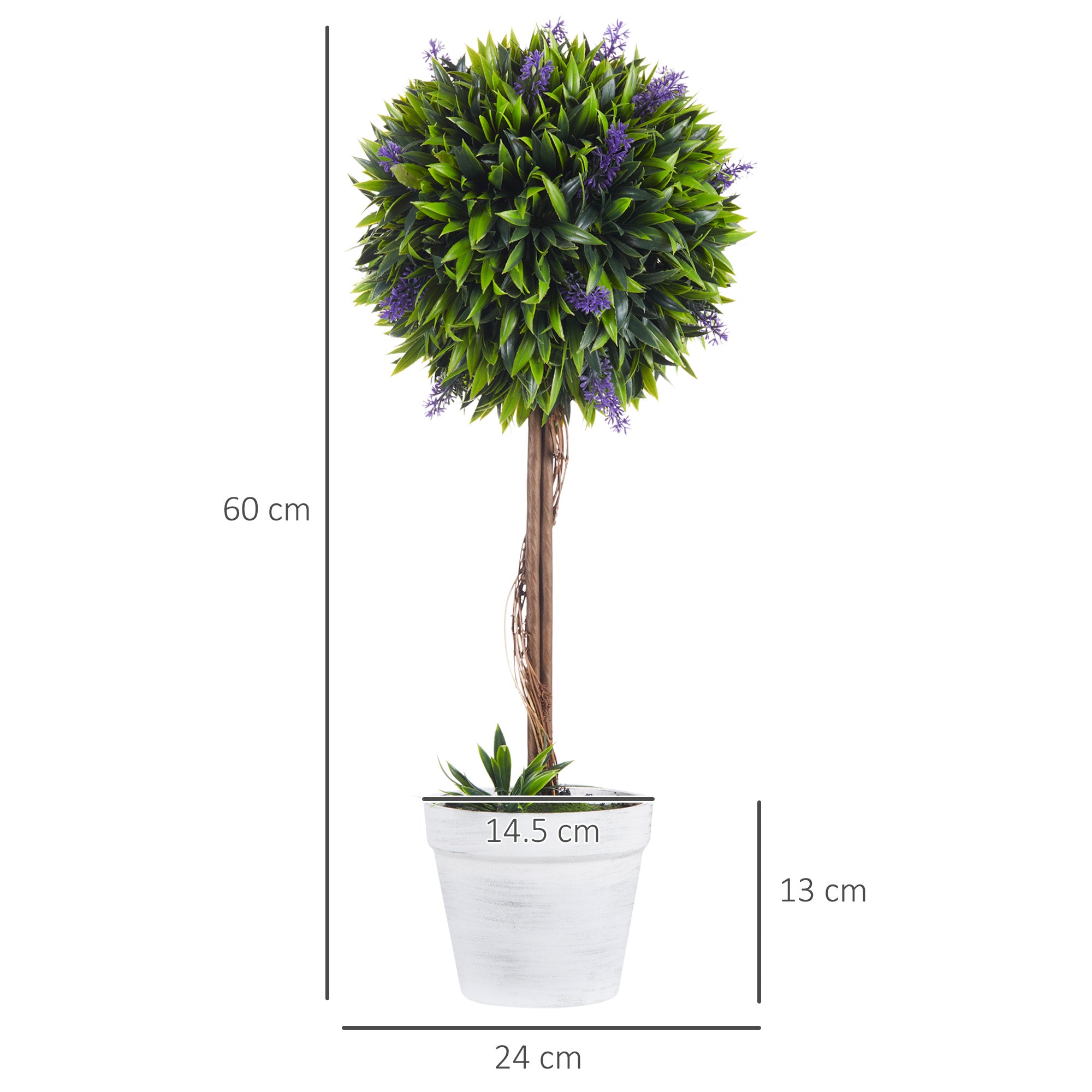 Artificial Topiary Tree Set