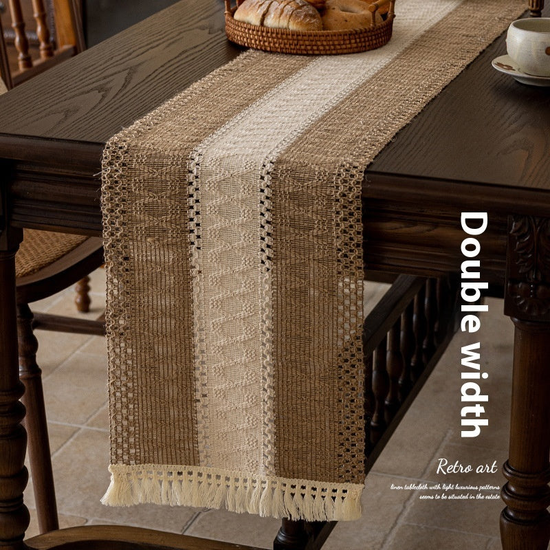 Woven Linen Table Runner