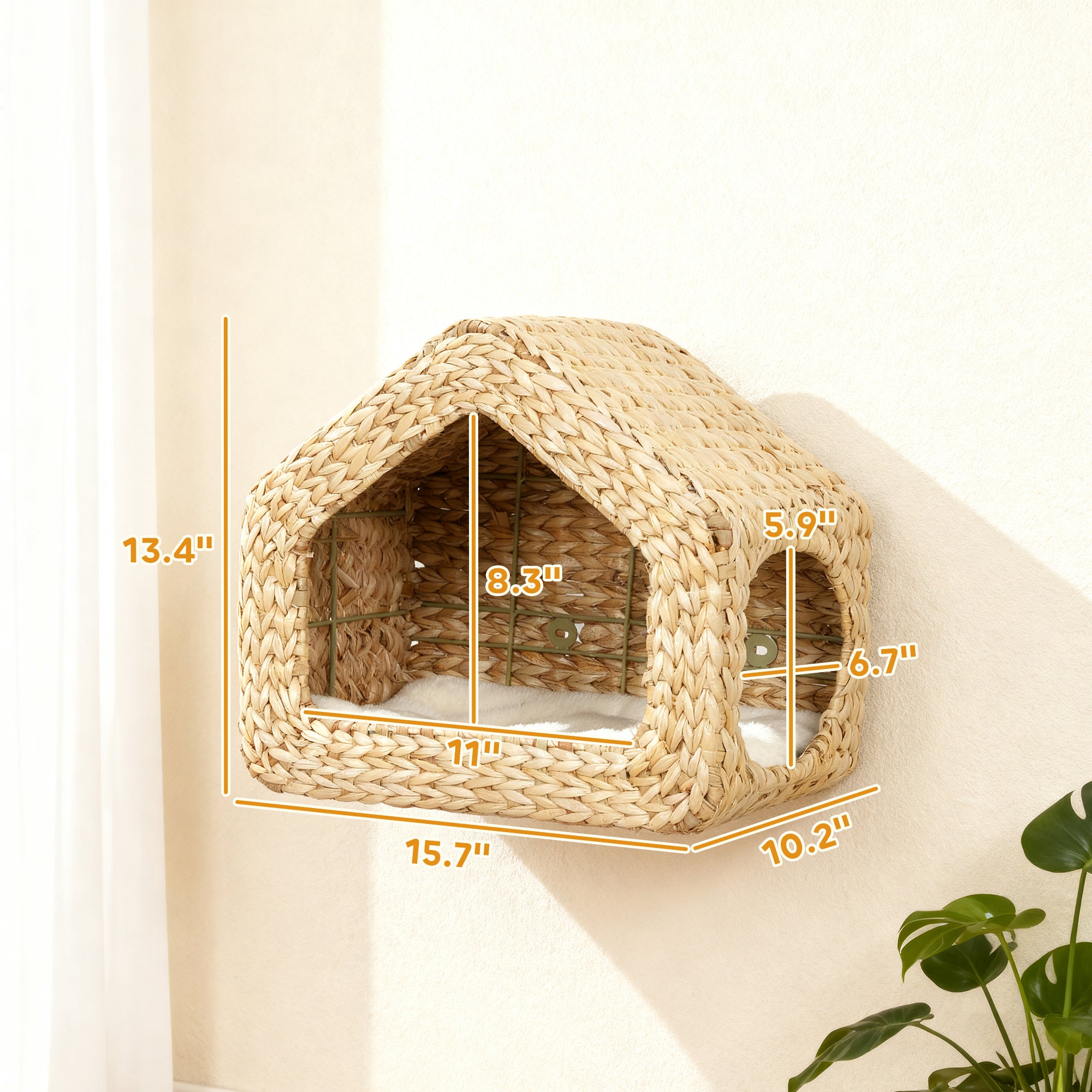 Wall-Mounted Cat House Shelf