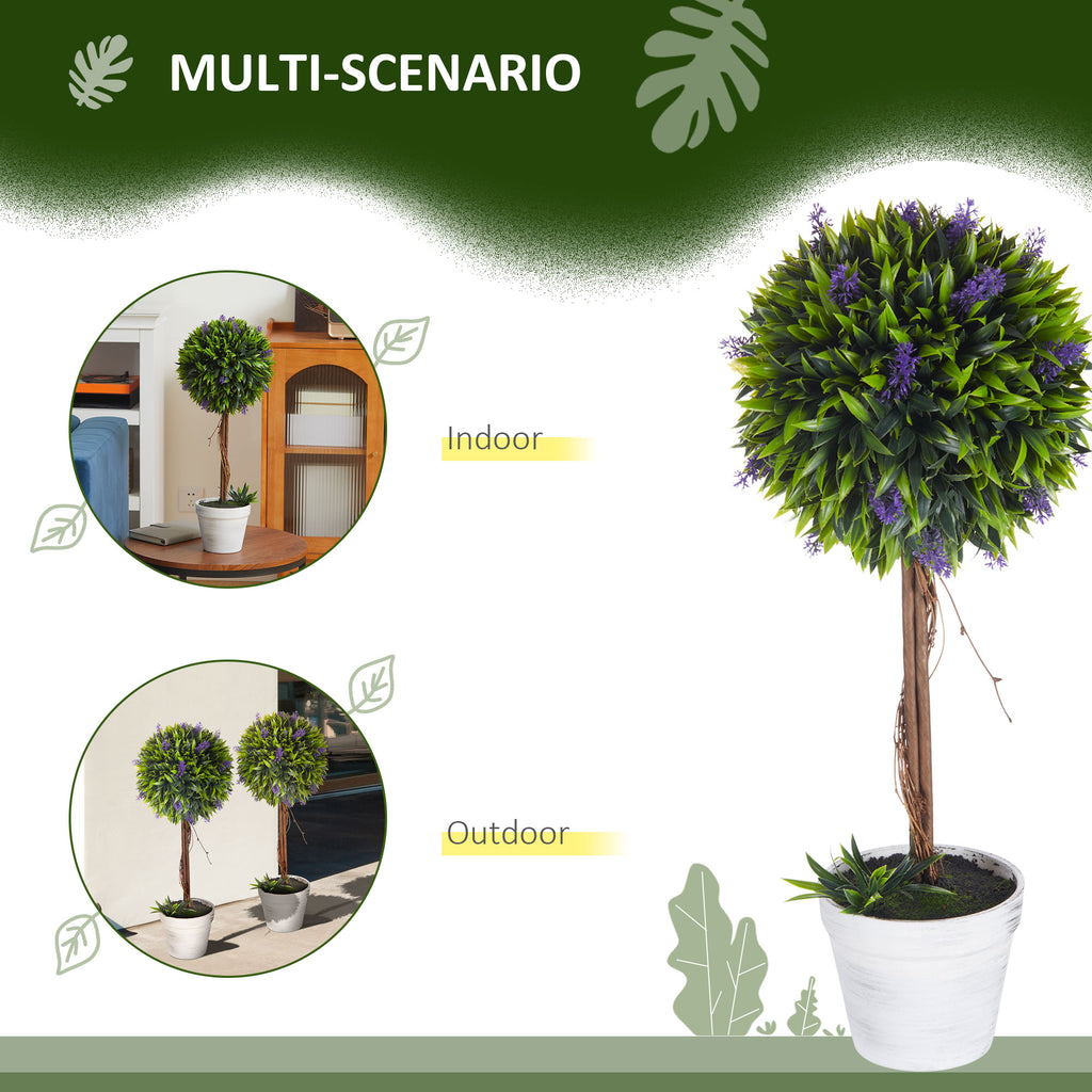 Artificial Topiary Tree Set