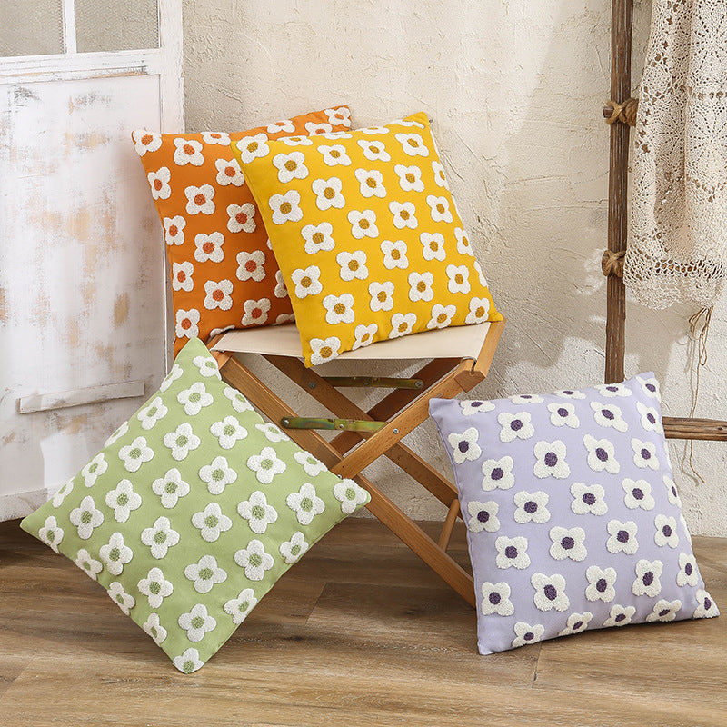 Embroidery Decorative Pillow Cover