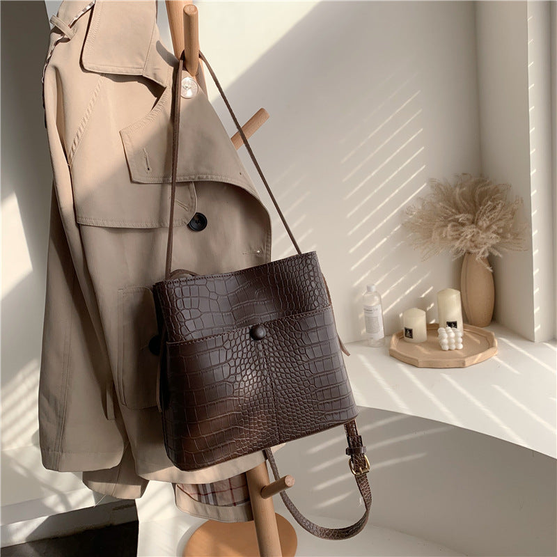 Vintage Bucket Shoulder Bag
