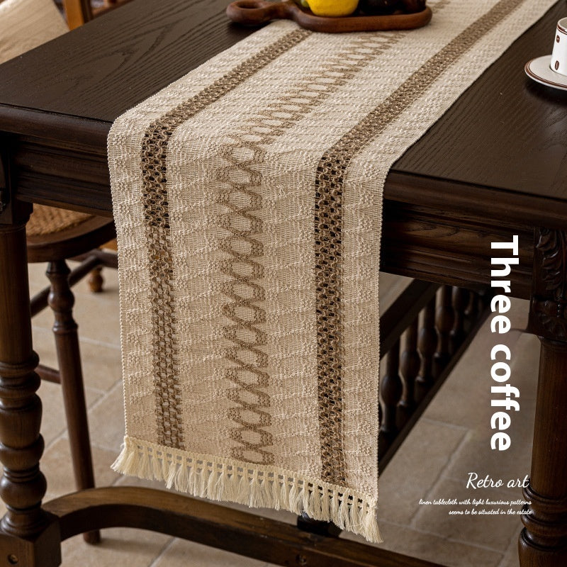 Woven Linen Table Runner