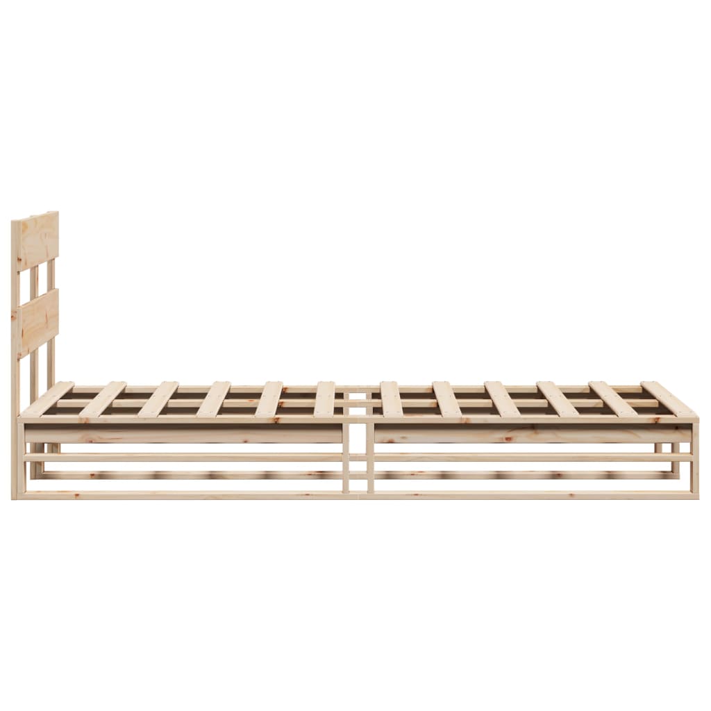 Solid Pine Wood Bed