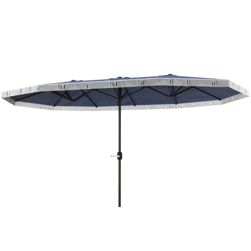 15ft Outdoor Patio Umbrella with Crank Handle