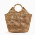 Handwoven Straw Tote Bag