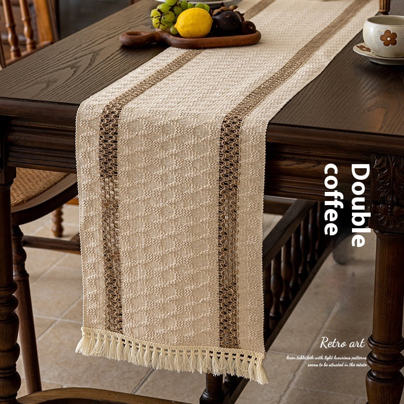 Woven Linen Table Runner
