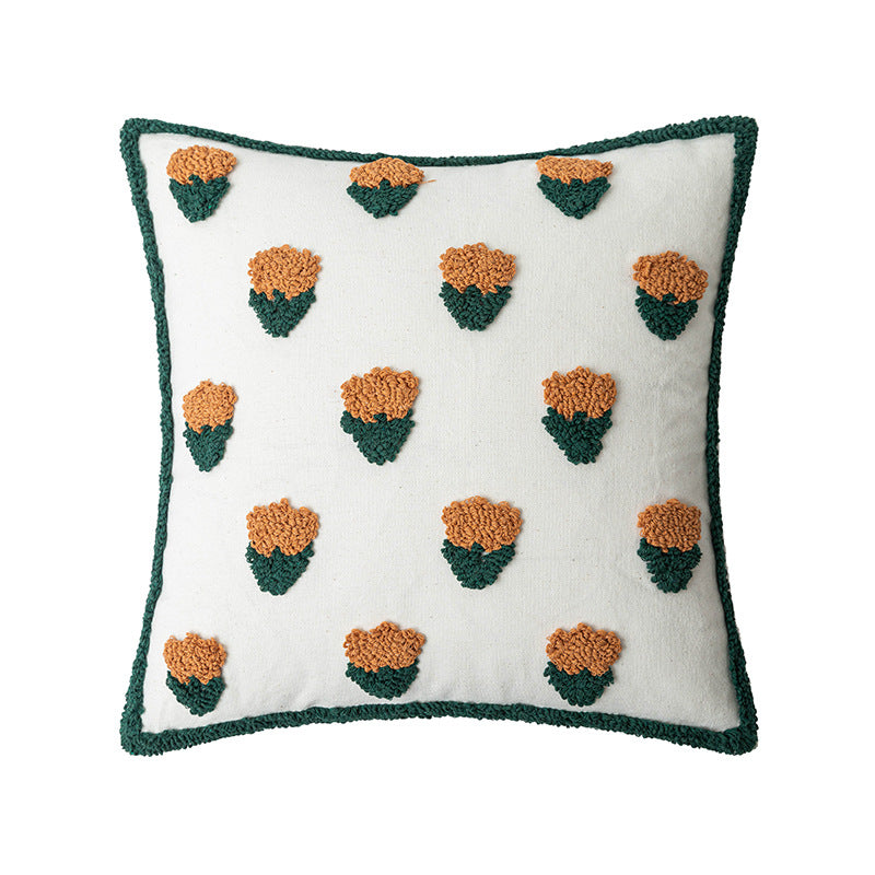 Cactus Tufted Pillow Cover