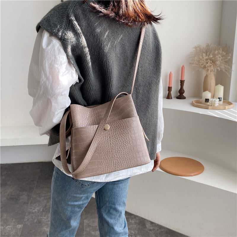 Vintage Bucket Shoulder Bag