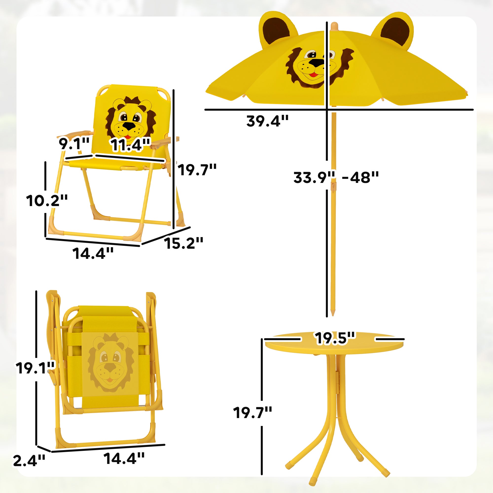 Kids Picnic Table Set