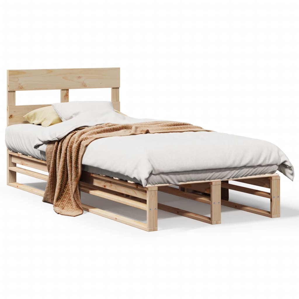Solid Pine Wood Bed