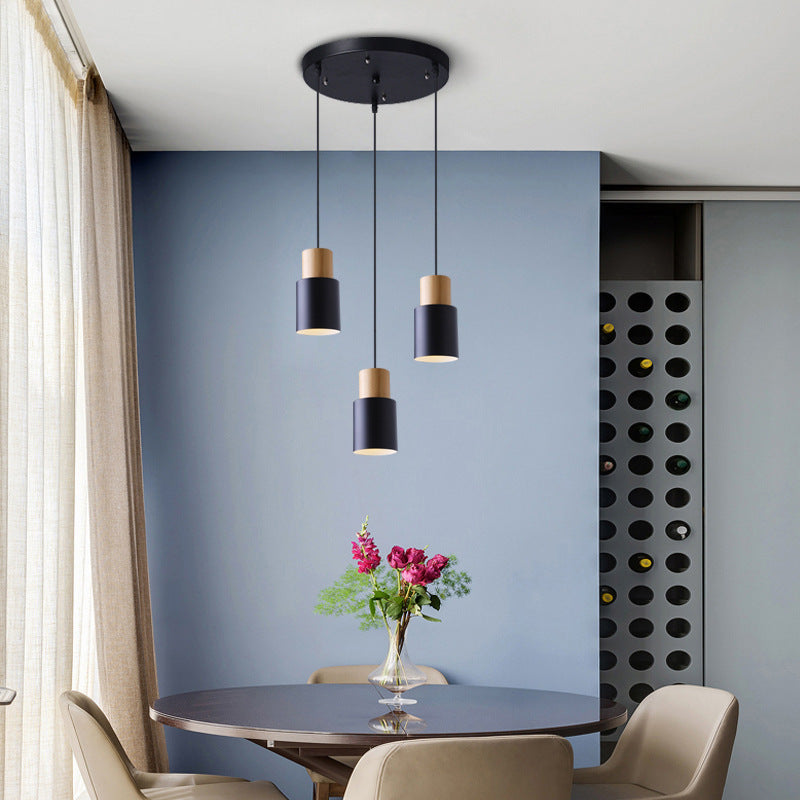 Macaron Style Wooden Chandelier