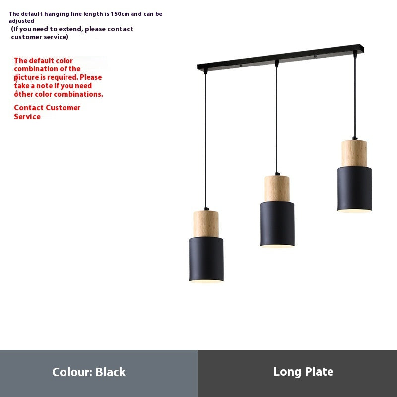 Macaron Style Wooden Chandelier
