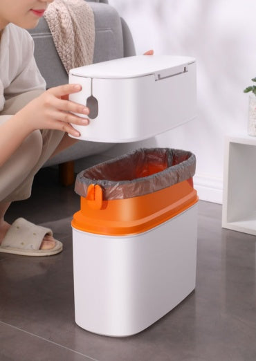 Compact Bathroom Trash Can