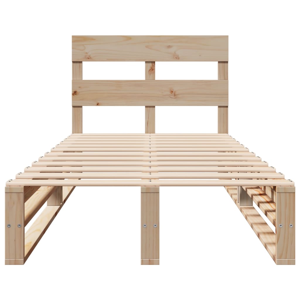 Solid Pine Wood Bed