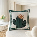 Cactus Tufted Pillow Cover