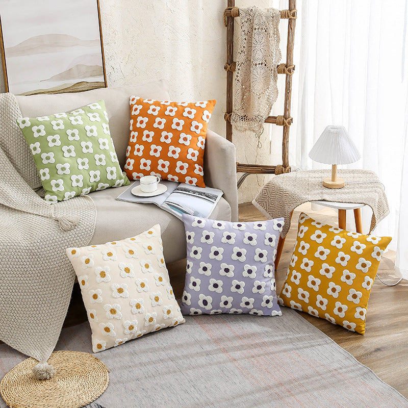 Embroidery Decorative Pillow Cover