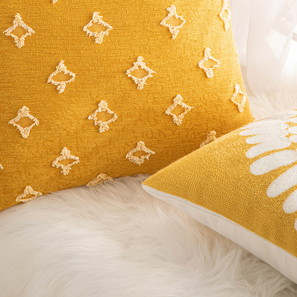 Yellow Throw Pillow Cover