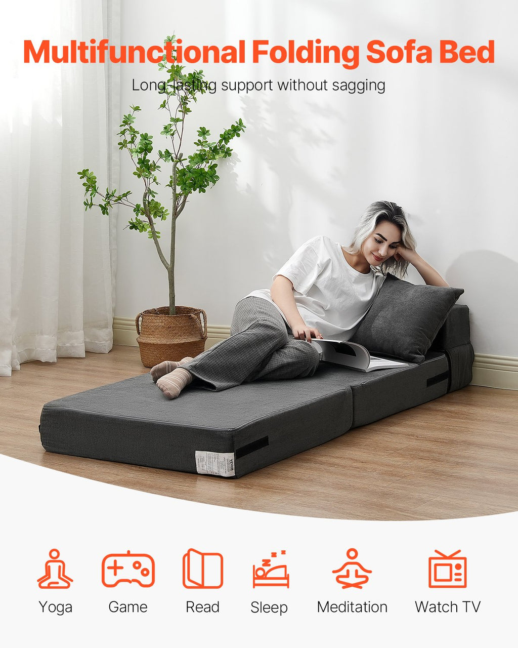 3-in-1 Folding Sofa Bed