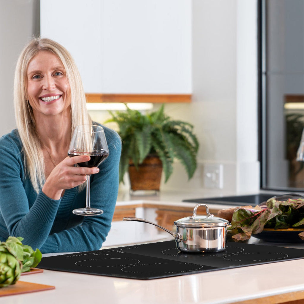 4-Burner Electric Glass Cooktop