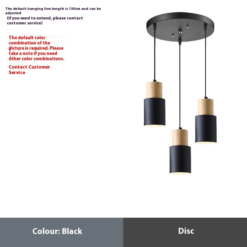 Macaron Style Wooden Chandelier