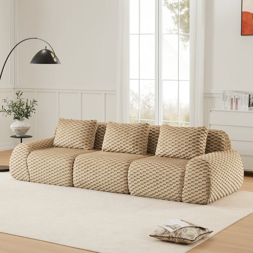 Modern Modular 3-Seater Sectional Sofa