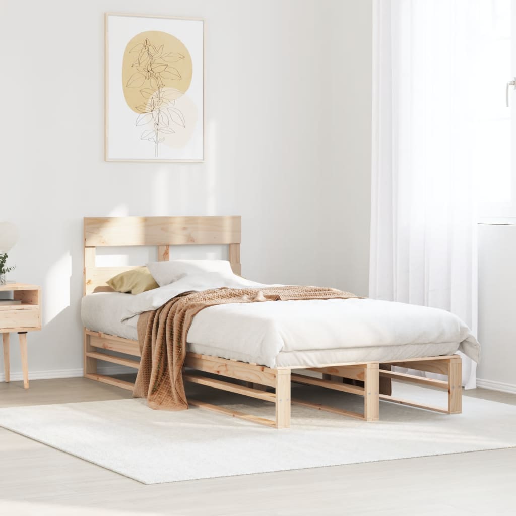 Solid Pine Wood Bed