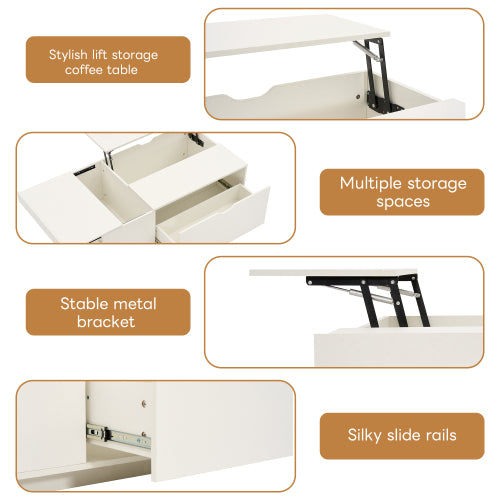 Lift-Top Coffee Table with Storage