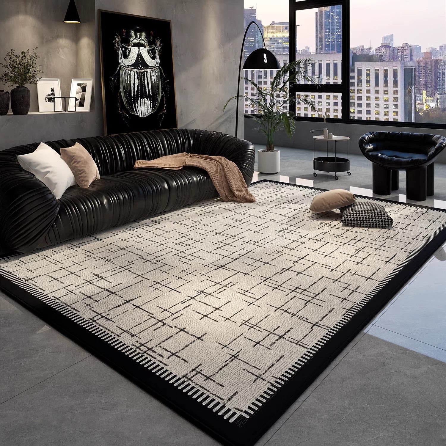 Non-Slip Velvet Rug
