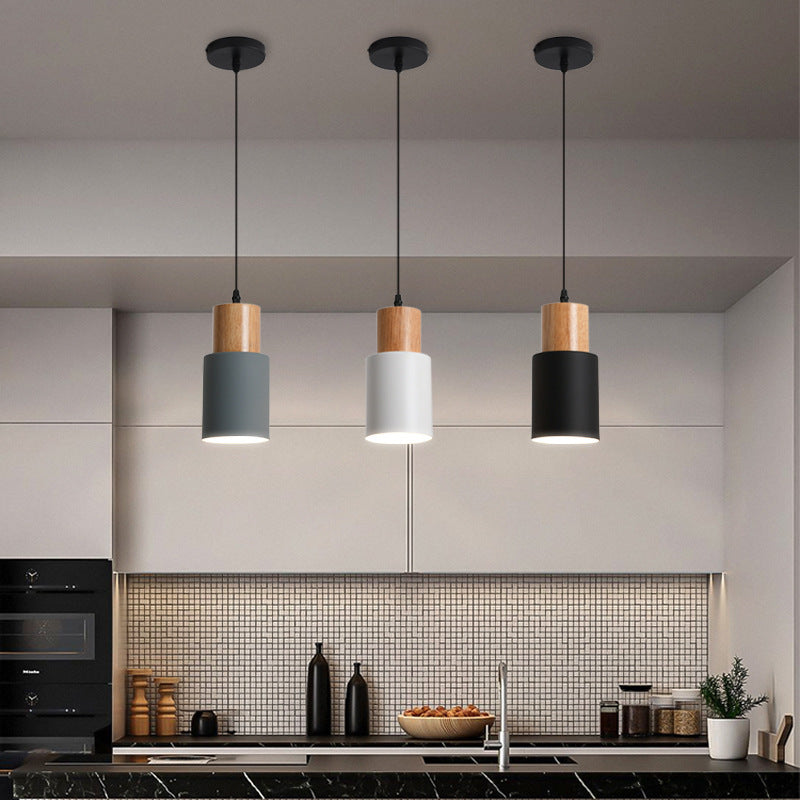Macaron Style Wooden Chandelier