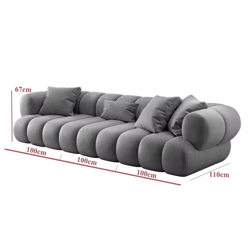 Modern L-Shape Velvet Sectional Sofa