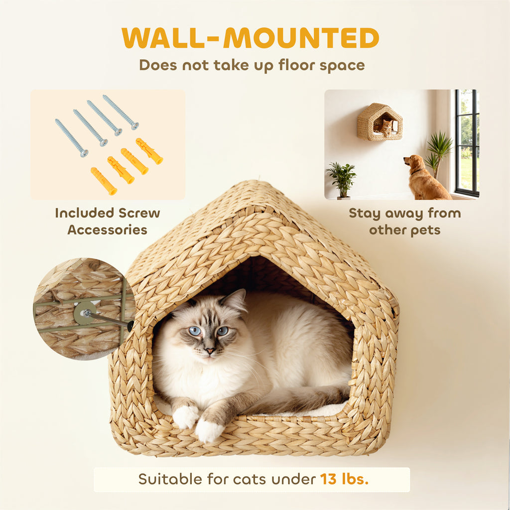 Wall-Mounted Cat House Shelf