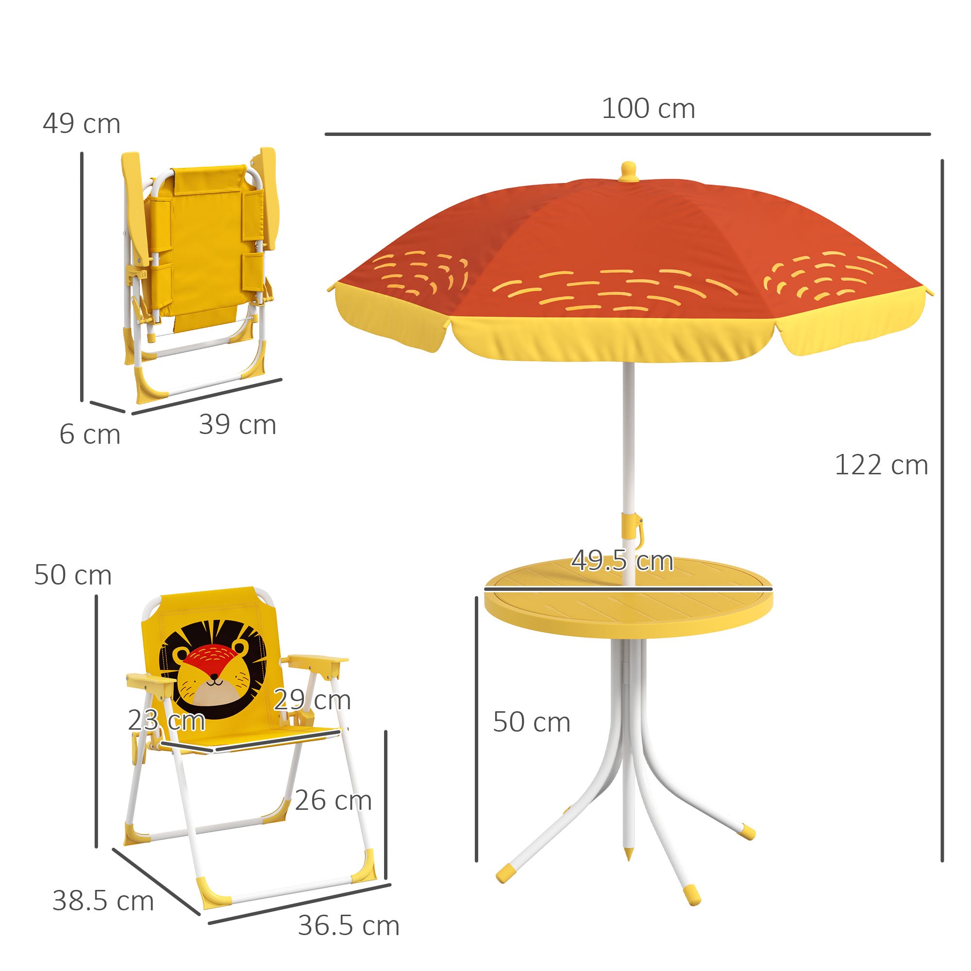 Lion Kids Picnic Table