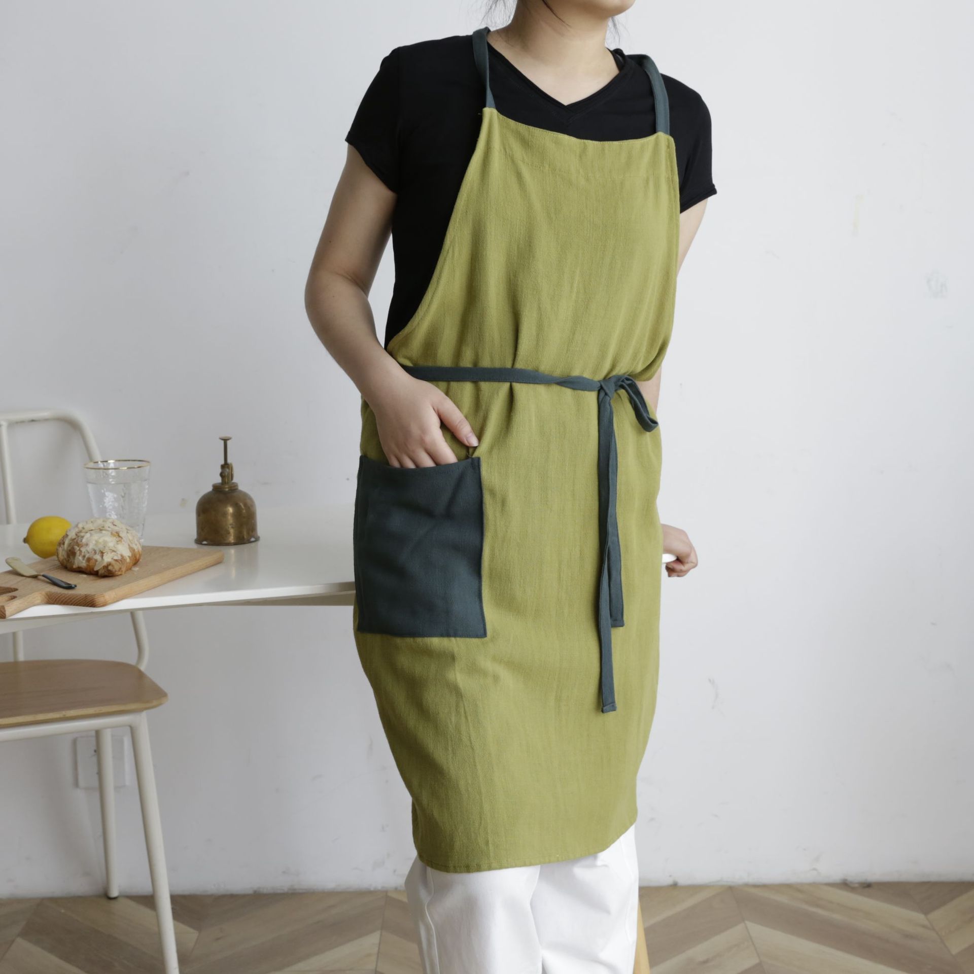 Adjustable Cotton Kitchen Apron