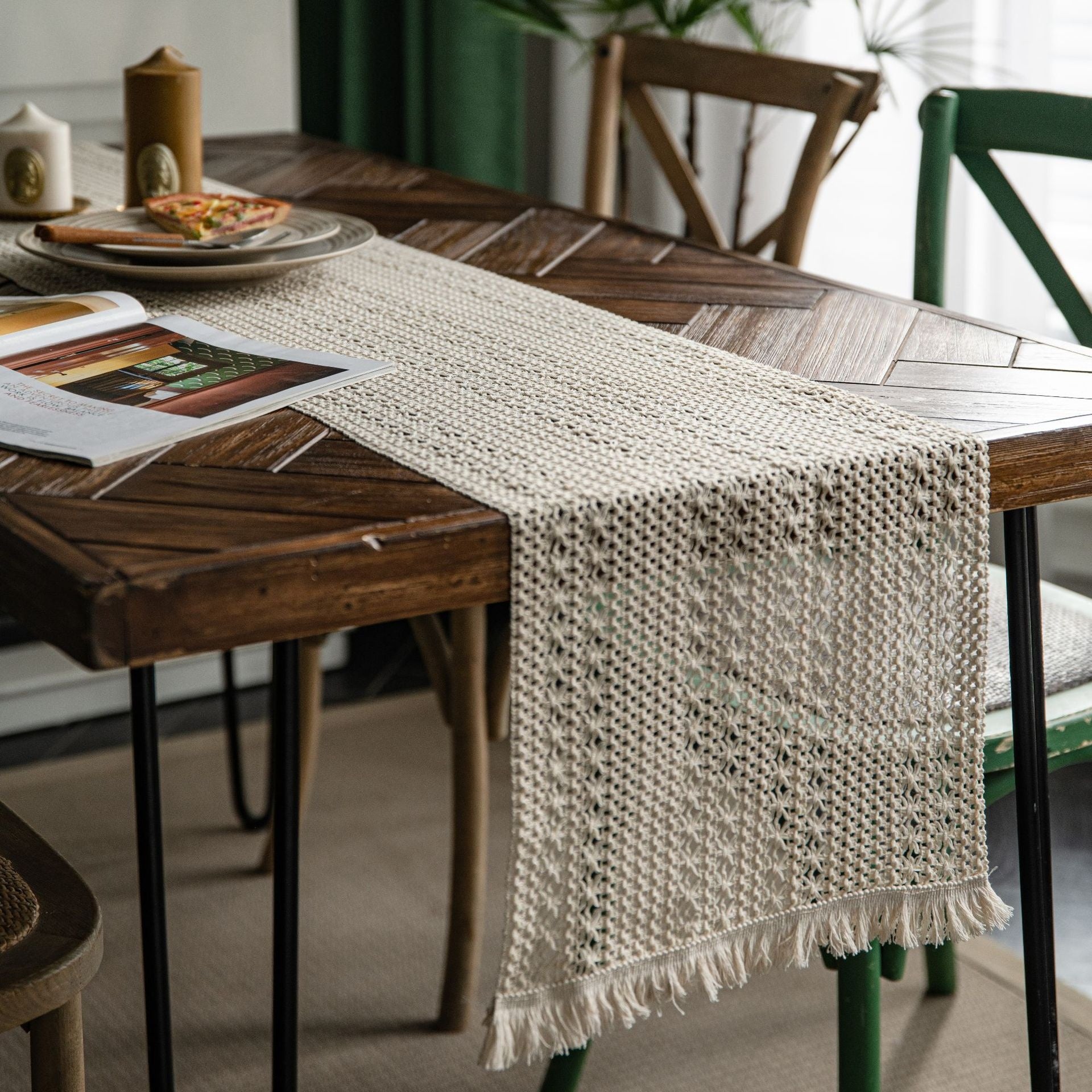 Woven Linen Table Runner
