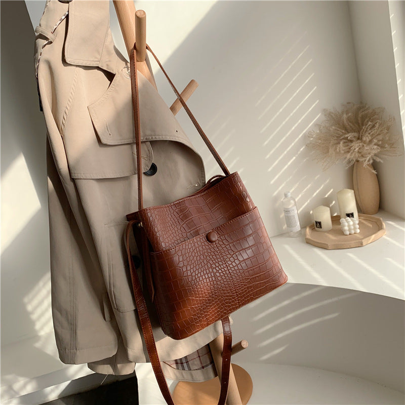 Vintage Bucket Shoulder Bag