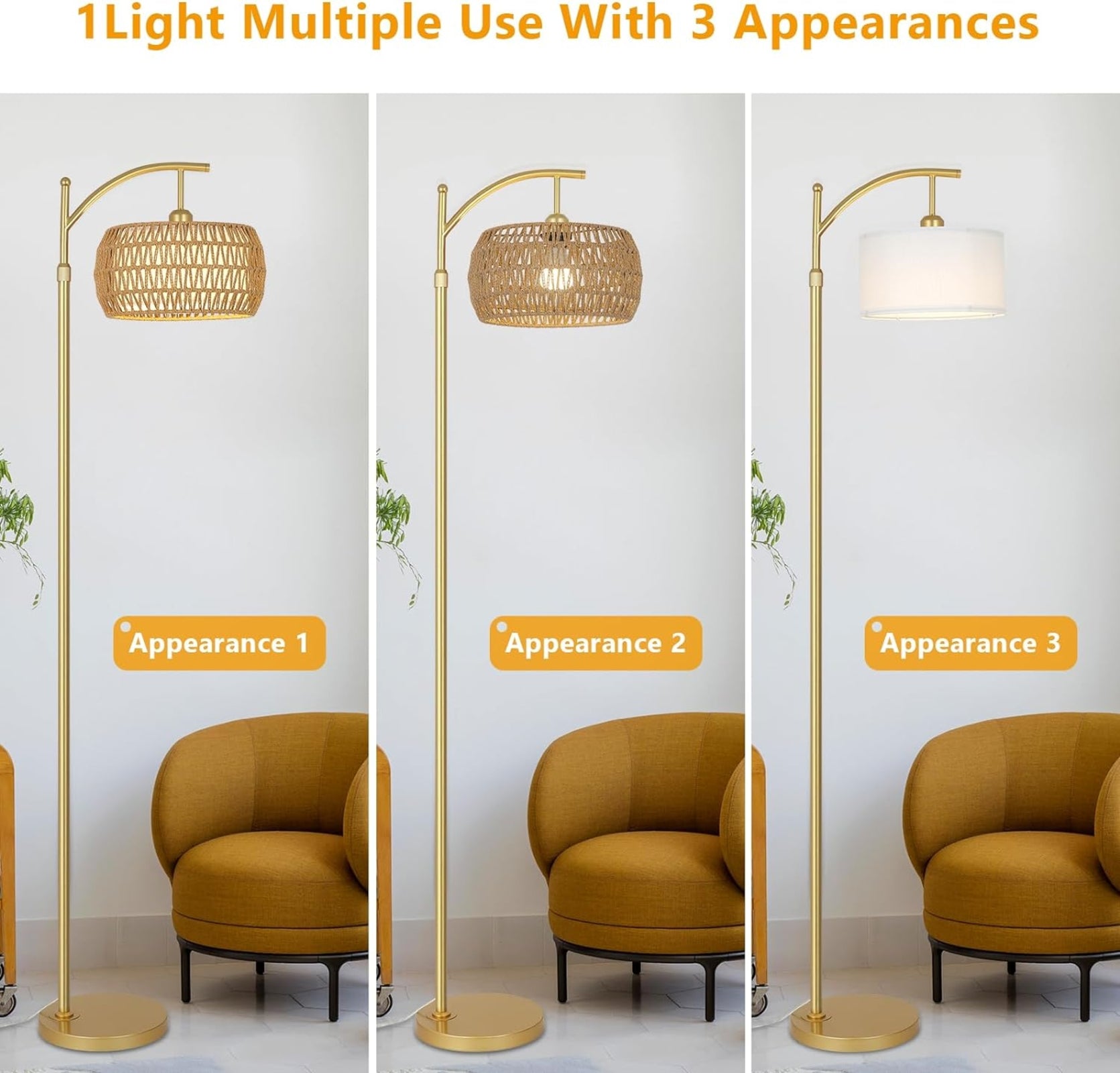 Modern LED Floor Lamp with Remote Control