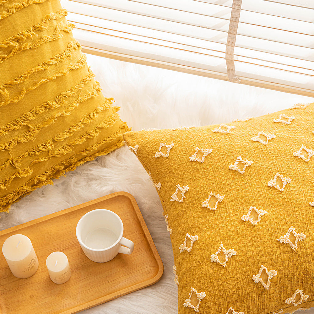 Yellow Throw Pillow Cover