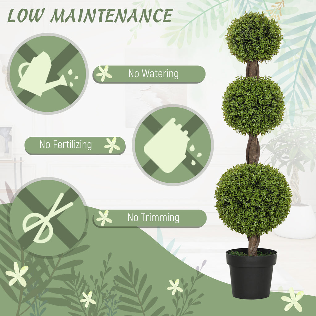 Artificial Boxwood Topiary Set