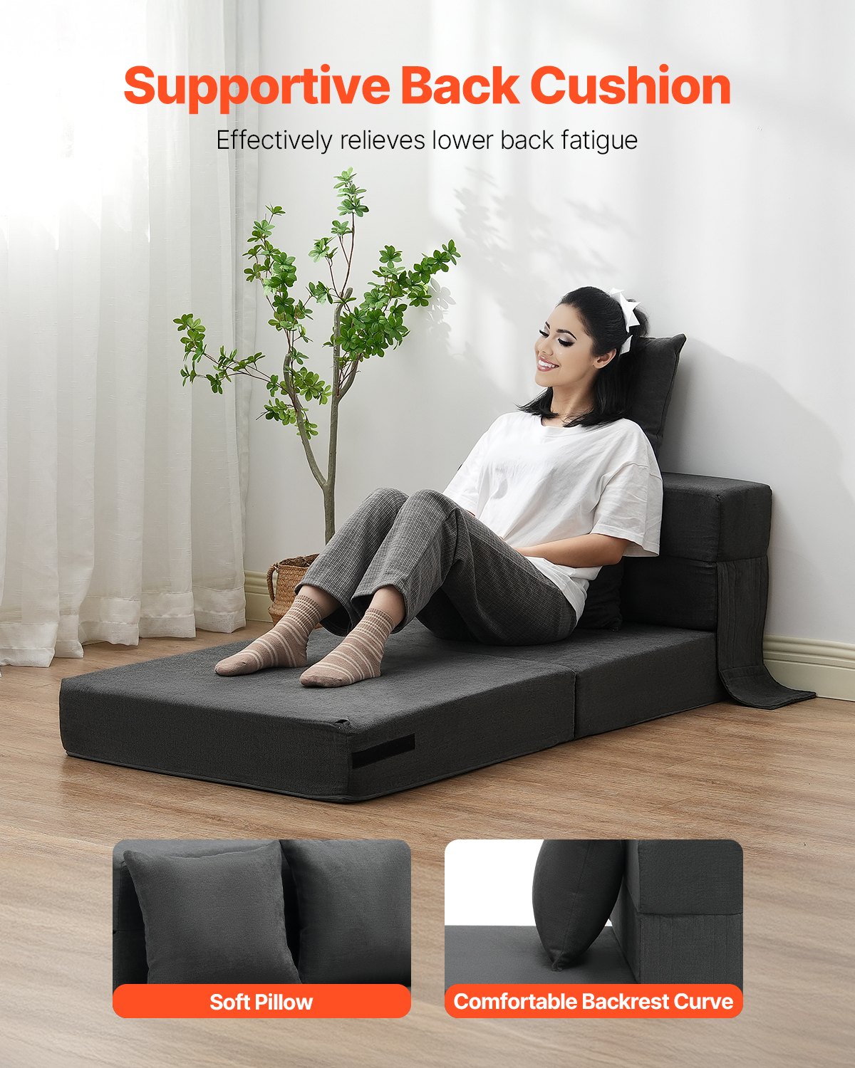 3-in-1 Folding Sofa Bed