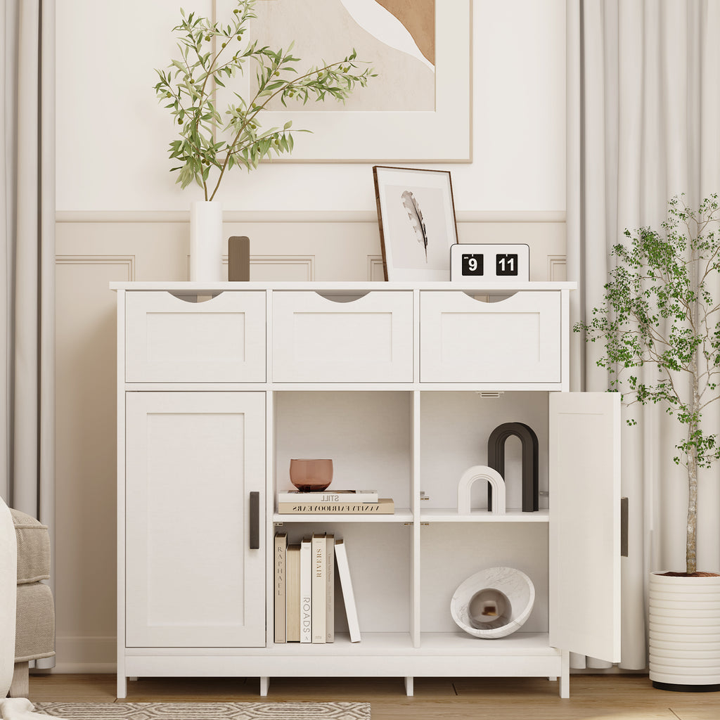 Modern Storage Cabinet with Drawers