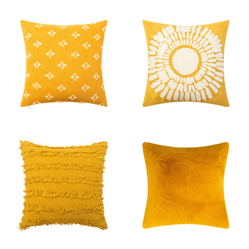 Yellow Throw Pillow Cover