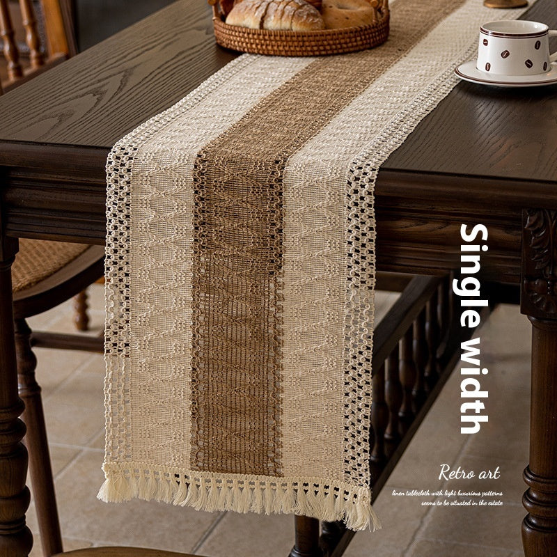 Woven Linen Table Runner