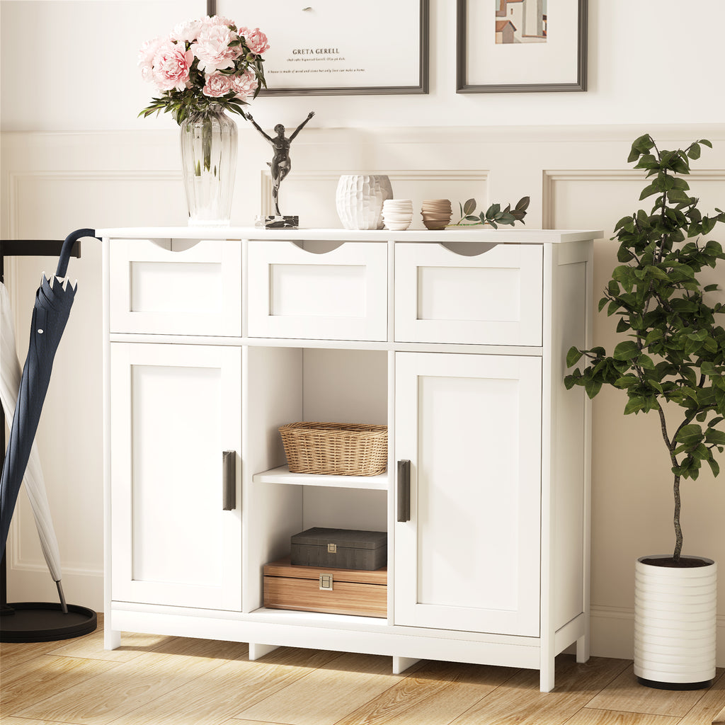 Modern Storage Cabinet with Drawers