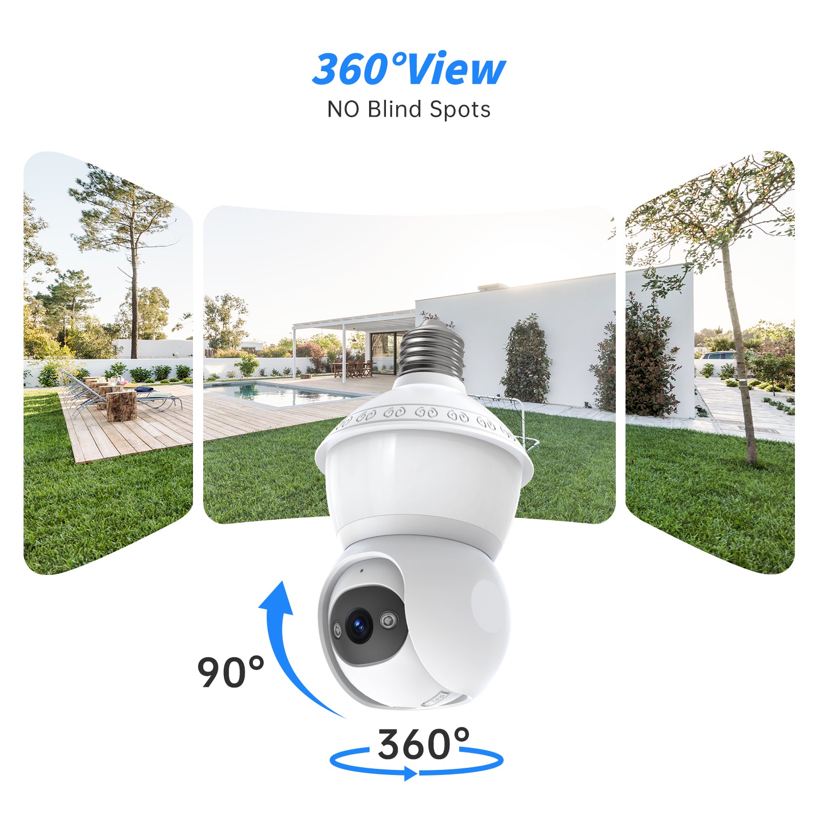 360° WiFi Light Bulb Camera