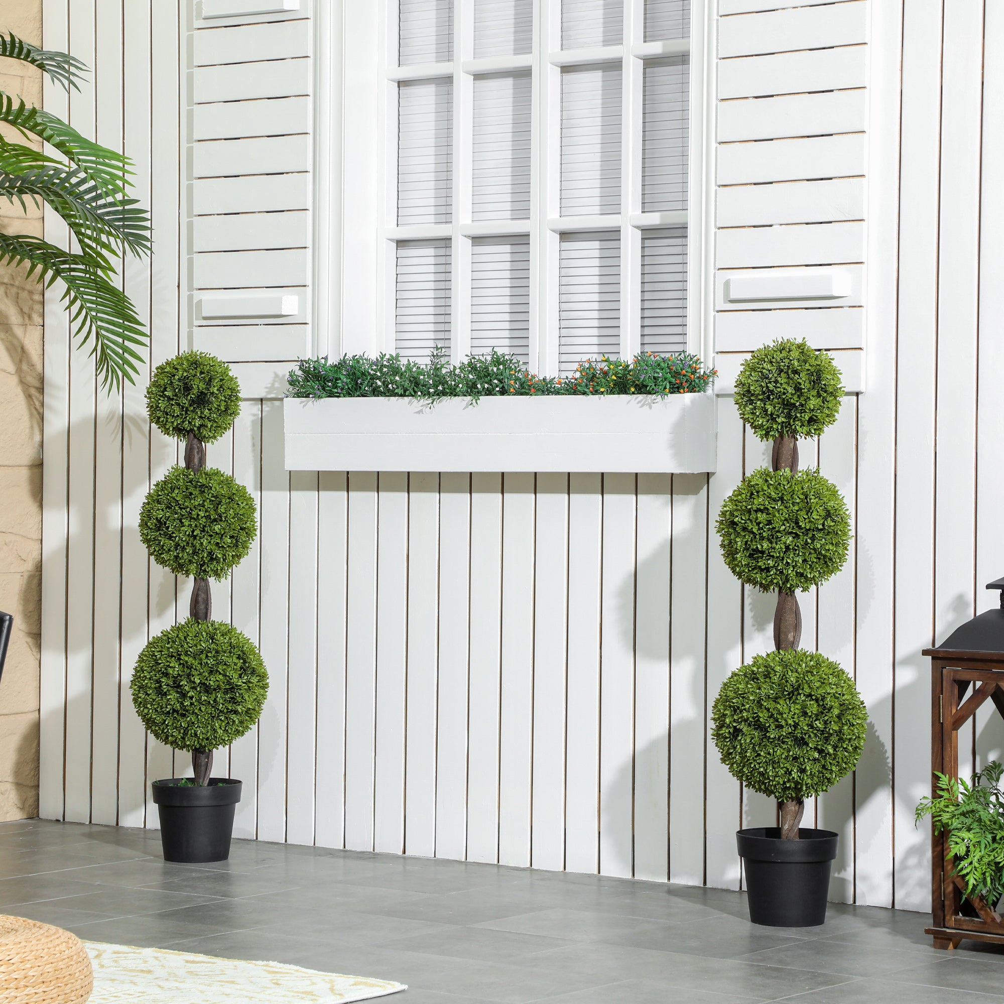 Artificial Boxwood Topiary Set