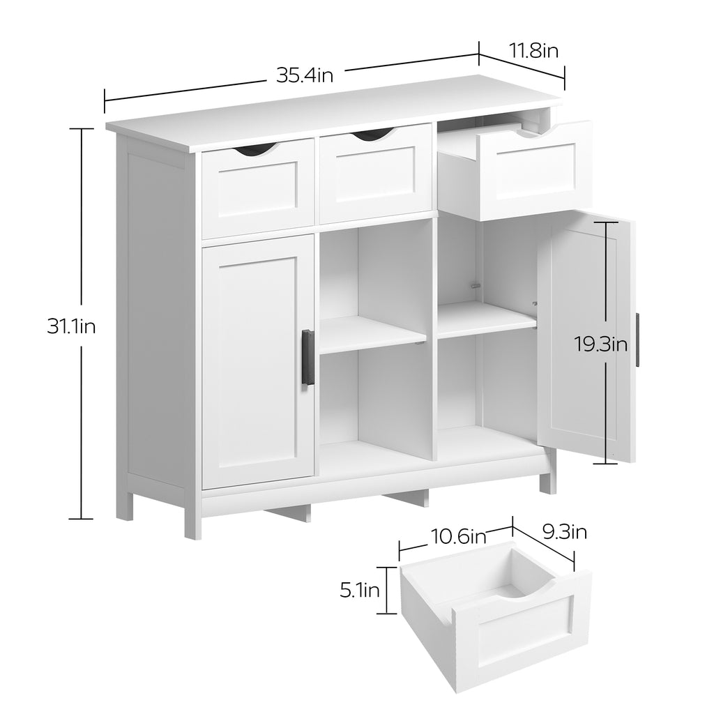 Modern Storage Cabinet with Drawers